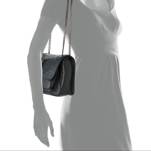Saint Laurent Niki baby crocodile embossed bag - Picture 2 of 12